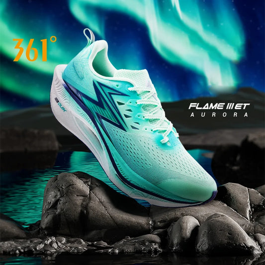 361 Degrees Flame 3.0 ET Men Running Shoes Racing Marathon Breathable Comfort Stable Rebound Jogging Male Sneakers 672612245F