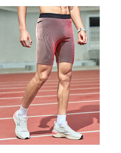 Xtep Sports Fitness Shorts For Men 2025 New Running Moisture-Wicking Shorts High-Elastic Tight Compression Pants 875229580177