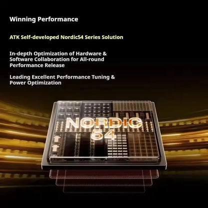 ATK Blazing Sky X1 V2 Ultimate Dual Mode trådløs mus, letvægtsdesign, PAW3950 Ultra, Dual 8K HZ, lav latenstid, tilpasset ergonomisk mus