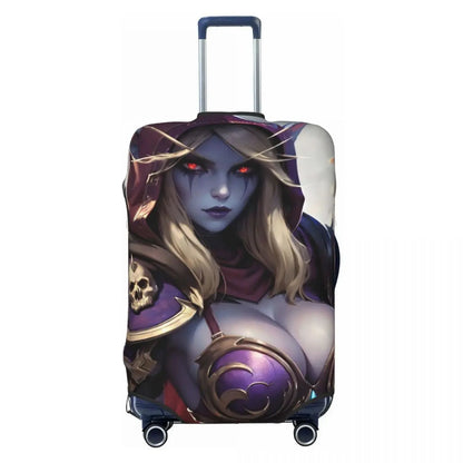 World Of Warcraft Sylvanas Windrunner Suitcase Cover Elastic Business Protector Luggage Supplies Vacation