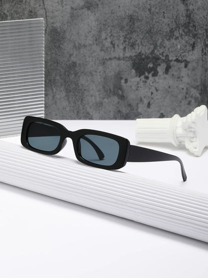 Fekete négyzet alakú napszemüveg férfiaknak, téglalap alakú, kicsi, retro stílusú, fekete lencsés, vezetéshez és horgászathoz, Oculos UV400