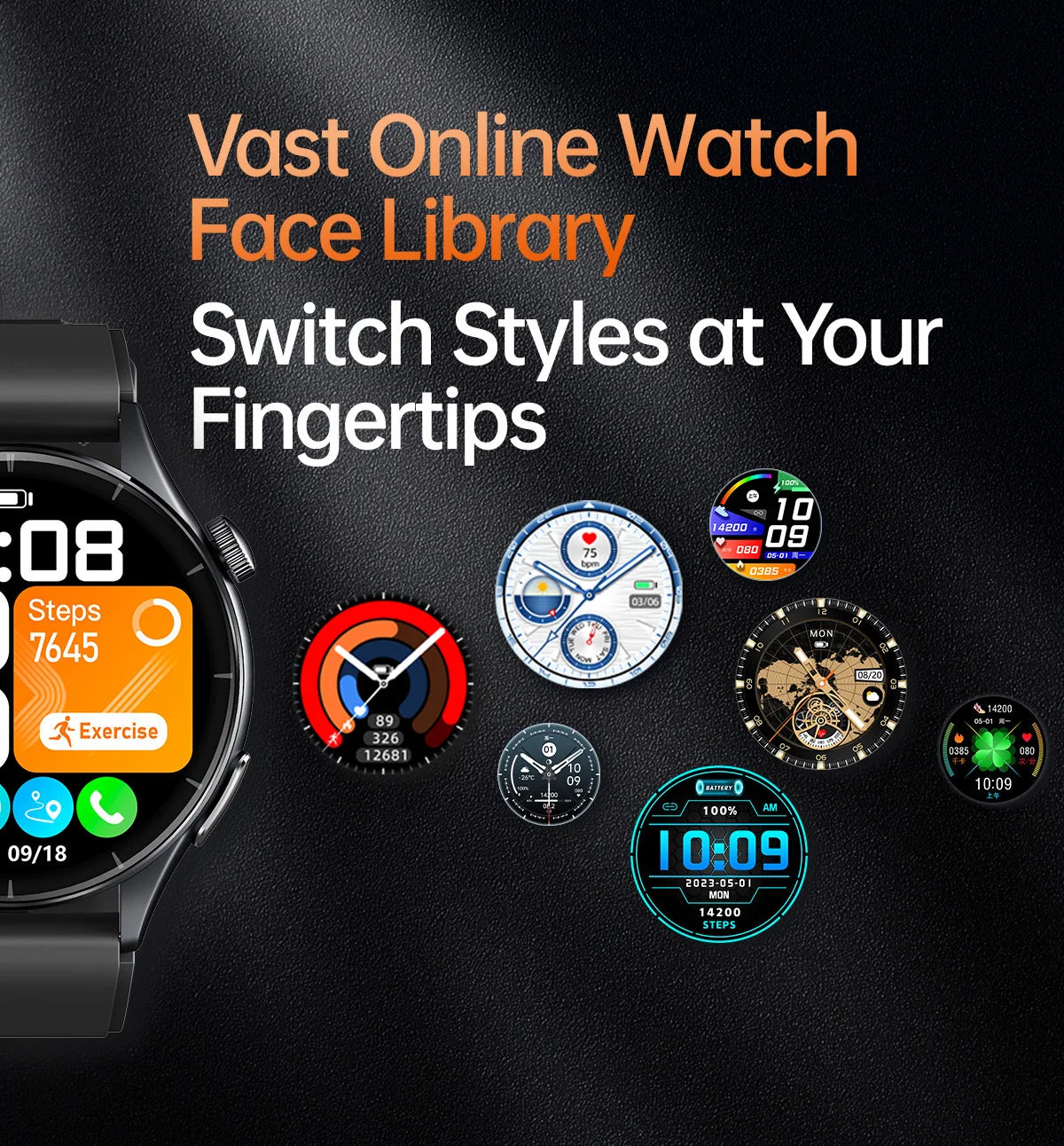 2025 Health Smartwatch for Xiaomi & Huawei ECG + PPG, Blood Pressure, SpO2, Body Analysis, Bluetooth Calling & NFC