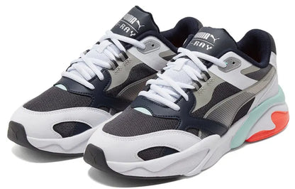 Chaussures de sport décontractées basses Puma X-Ray Millennium, tissu tendance, blocs de couleurs, amortissantes, respirantes, 375999-06