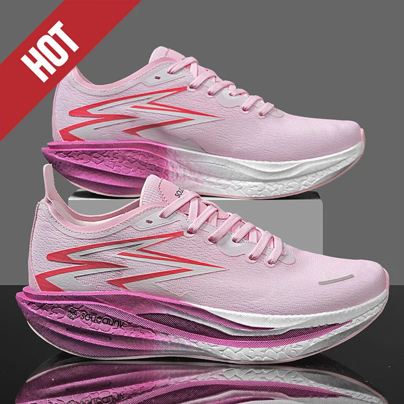 NEUE Laufschuhe mit Carbonplatte für Marathon, Herren, sportlich, atmungsaktiv, leicht, Damen, bequeme rutschfeste Sportsneaker, Casual