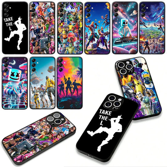 Game F-ForTnites Wallpaper Case für Samsung Galaxy A07 A13 A12 A23 A42 A50 A51 A52 A53 A70 A71 A72 A21S A04 Note 20 9 8 10 Hülle