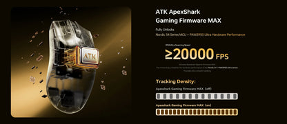 ATK Blazing Sky X1 V2 Ultimate Dual Mode trådløs mus, letvægtsdesign, PAW3950 Ultra, Dual 8K HZ, lav latenstid, tilpasset ergonomisk mus