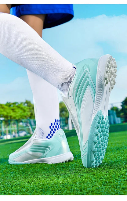 Nouvelles chaussures de football pour hommes, baskets de futsal, crampons, chaussures de football, pour terrain en herbe, montantes, pour l'extérieur, antidérapantes, pour l'intérieur, haute qualité, meilleures ventes