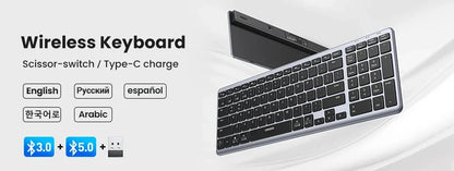Mouse Wireless Bluetooth 5.0 2.4G Ergonomic 4000DPI 6 Mute Buttons for MacBook Tablet Laptops Computer PC Mice