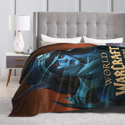World of Warcraft, WOW Game Blanket Quality Super Warm  Throw Blanket Winter Picnic Outdoor Graphic Bedspread
