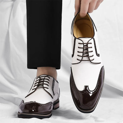 PU Leather Men's Oxford Shoes Heighten Formal Casual Shoes Business Male Suit Shoes New Design Derby Footwear Walking Sneakers