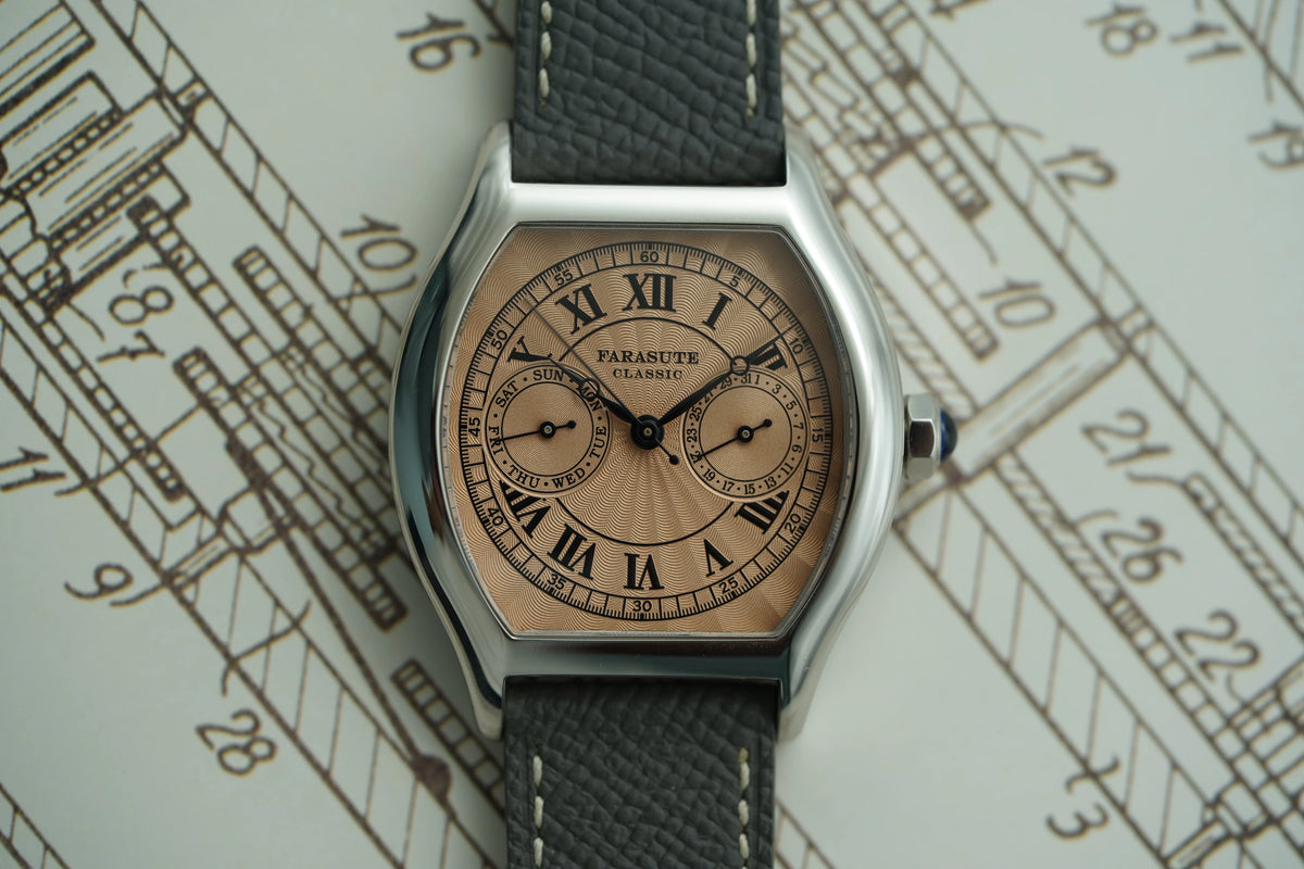 FARASUTE 36 mm-es luxus retro férfi kvarcóra VH64 szerkezetű, rozsdamentes acélból készült sportos divatóra zafírüveggel, vízálló Relogio
