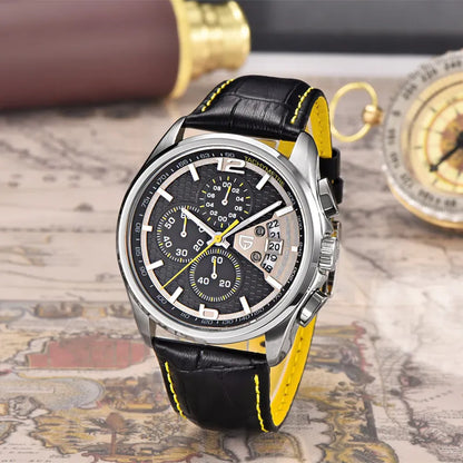 Cronógrafo PAGANI DESIGN para hombre, reloj de cuarzo multifunción de piloto militar, reloj masculino
