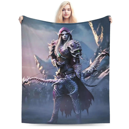 Topla deka Students Travel World of Warcraft Sylvanas Windrunner deka za prekrivanje flanelski prekrivač za uređenje doma prekrivač za krevet