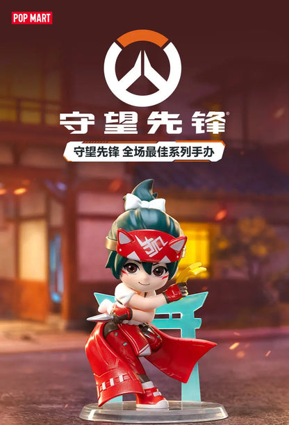 POP MART Overwatch Play of The Game serijos paslaptinga akloji dėžutė – kawaii stiliaus žaislai, dekoratyvinės figūrėlės, namų dekoras, staliniai modeliai-lėlės
