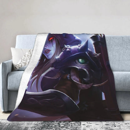 Topla deka Students Travel World of Warcraft Sylvanas Windrunner deka za prekrivanje flanelski prekrivač za uređenje doma prekrivač za krevet