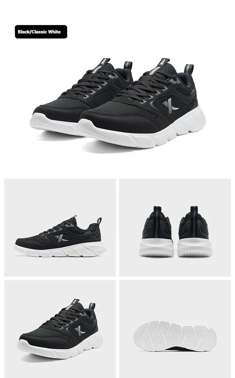 Xtep løbesko til mænd, sommer, mesh, åndbare, slidstærke, sporty, lette, ungdommelige, afslappede, med stødabsorbering 875219110065