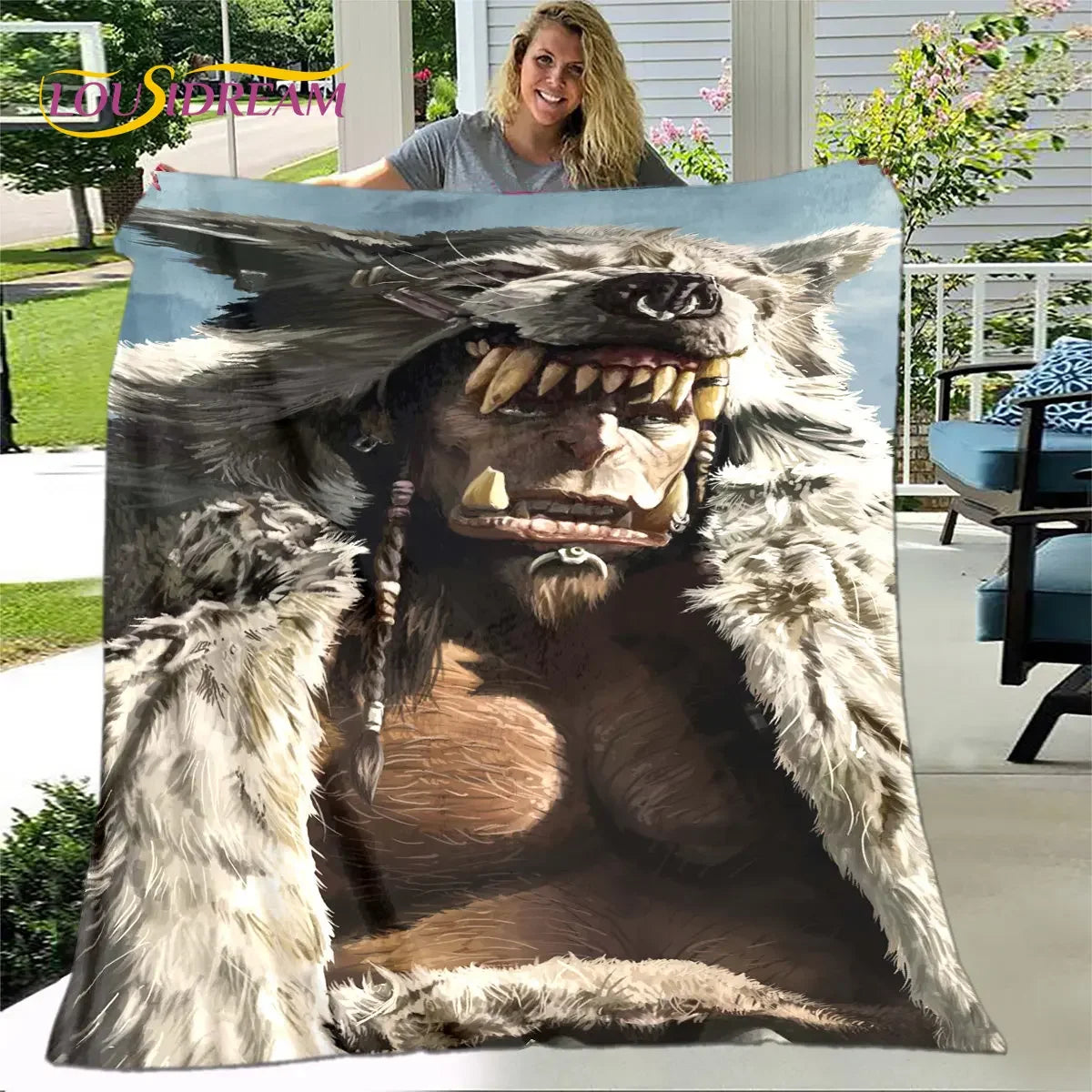 World of Warcraft, WOW Game Gamer Soft Plush Blanket,Flannel Blanket Throw Blanket for Living Room Bedroom Bed Sofa Picnic Cover