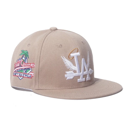 2025 New Letter Wing Side Coconut Tree Embroidery High Quality Street Rap Hip Hop Baseball Hat for Men and Women