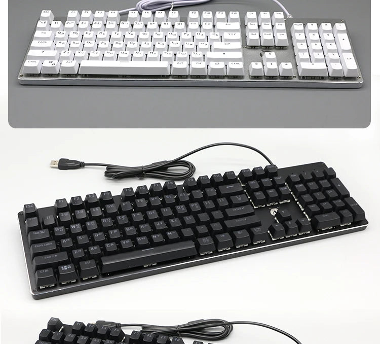 104 Keys Korean French Russian Spanish German Backlit Keycaps For Mx Switch Mechanical Keyboard OEM Profile ABS Key Caps DIY
