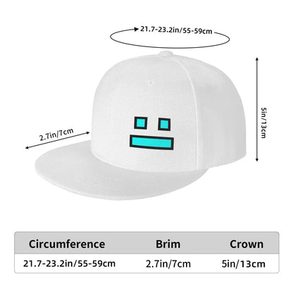 Czapki z daszkiem z gry Geometry Dash – czapki baseballowe typu snapback dla mężczyzn i kobiet, czapki regulowane, czapki hip-hopowe, czapki typu casquette