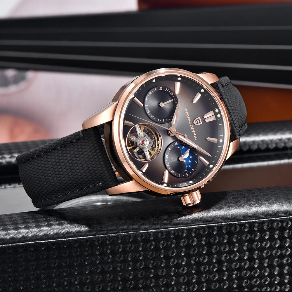 Pagani Design men’s watch, new model, luxury automatic mechanical watch, 41 mm, stainless steel, water-resistant to 10 bar, ‘racer’ style