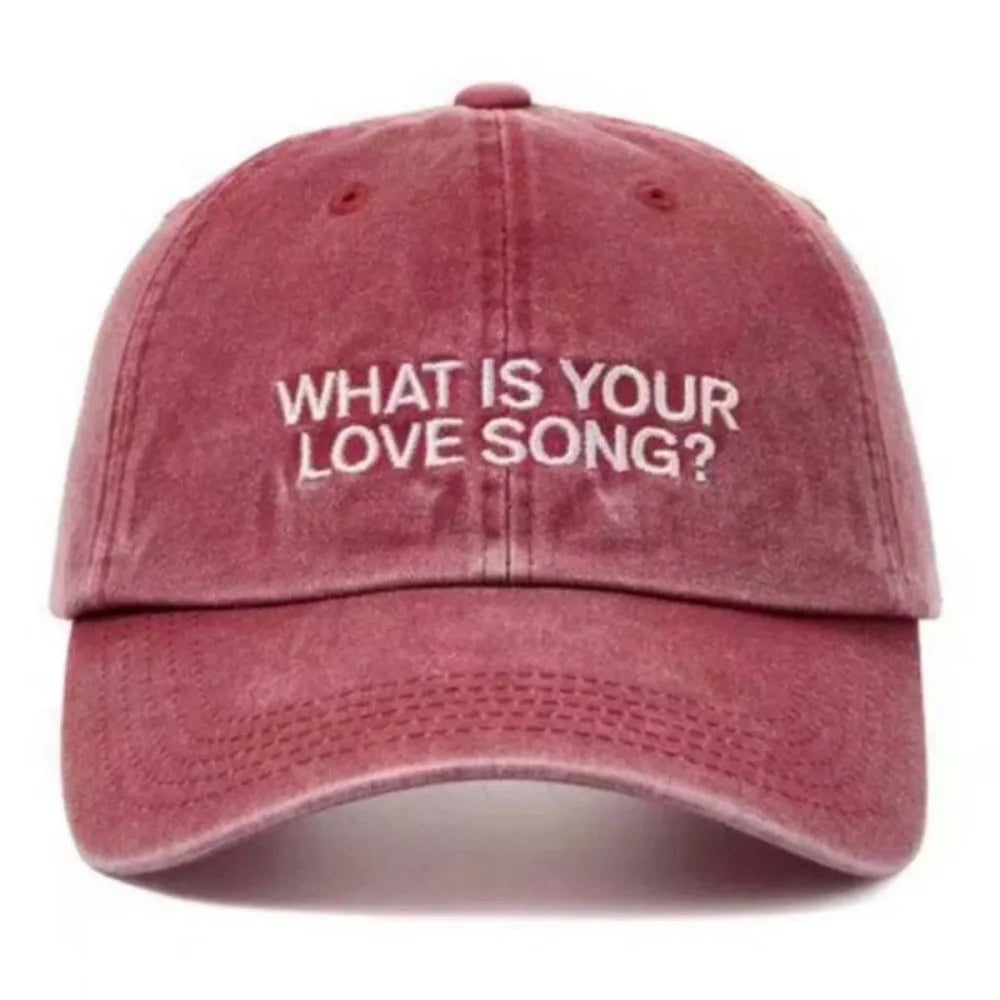 Koreansk K-pop What Is Your Love Song Samme strikkede broderede kasket World Tour-koncertkasket Mode til kvinder og mænd Udendørs baseballkasketter