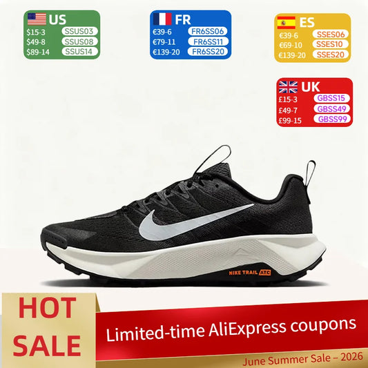 Nike Wildhorse 10 Stylish, Comfortable, Non-Slip, Breathable, Lightweight Low-Top Running Shoes for Men in Black FV2338-001