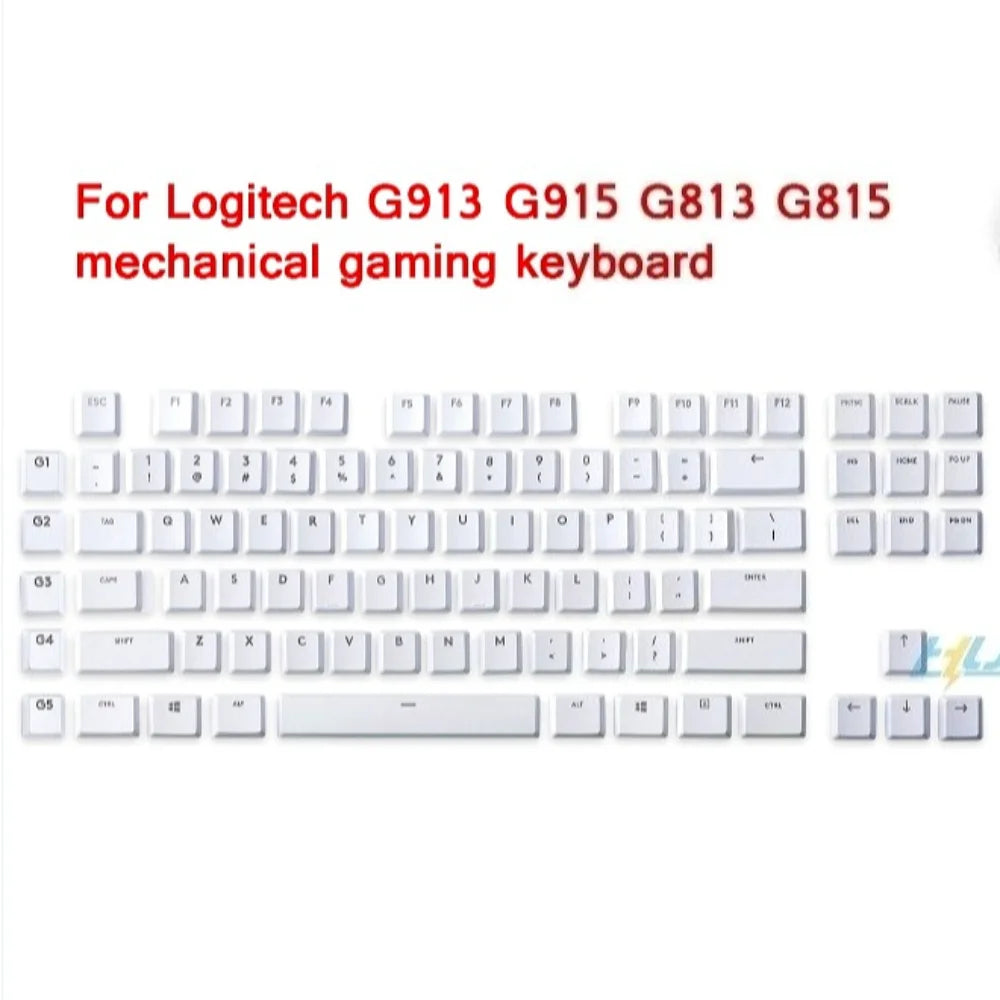 G915 913 TKL G815 G813 Textured Anti Slip Transparent Backlit Keycap, Suitable for Logitech Mechanical Keyboard