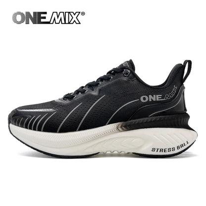 ONEMIX fehér útifutó cipő férfiaknak, légpárnás szabadtéri sportcipő, férfi edzőcipő, nyári futócipő, női lábbeli