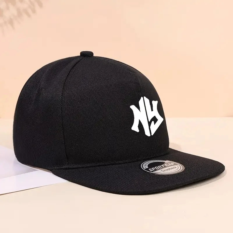 Gorra de béisbol con letras neutras, para primavera y otoño, ajustable, informal, de estilo hip-hop, con visera, ideal para actividades al aire libre y protección solar.