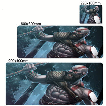 XXL egérpad God of War íróasztali szőnyeg PC-s játék kiegészítők billentyűzet számítógépes egérpad játékosok számára nagy szekrény irodai asztal szőnyeg