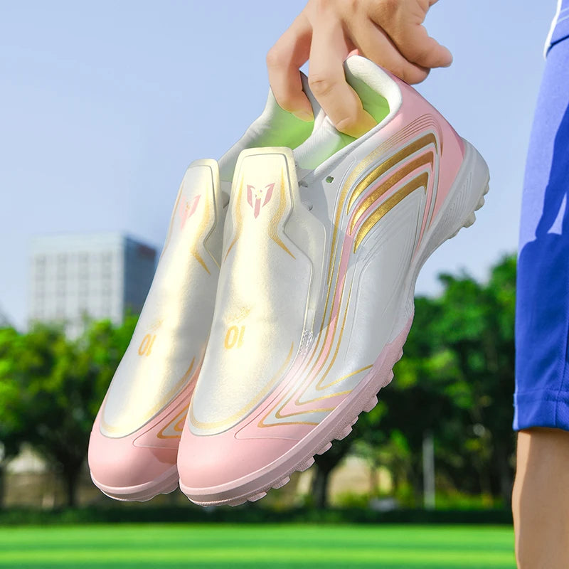 Nouvelles chaussures de football pour hommes TF/FG, chaussures de soccer professionnelles de haute qualité, chaussures de futsal unisexes, crampons ultralégers, baskets, Chuteira Campo