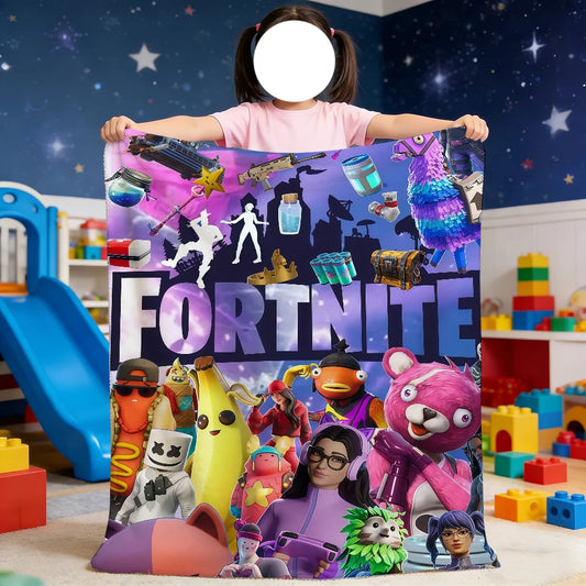 Game Cool F-Fortnite Decke – weiche Kuscheldecke für Picknick, Bett, Sofa, Zuhause und Schlafzimmer, gemütlich, warm und komfortabel