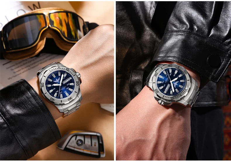 Yelang V5.1 Men's Watch 44mm Super Dive 300M Professional Waterproof SW220 Movement Luxury Automatic Mechanical Watch for Men