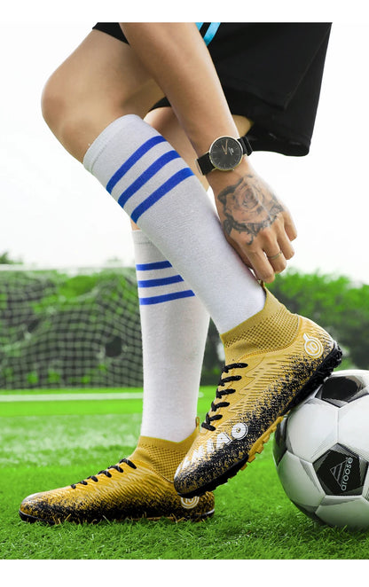 Chaussures de football professionnelles pour hommes, chaussures de soccer, crampons de football FG, chaussures de soccer ultralégères pour l'entraînement, baskets de soccer pour sports de plein air.