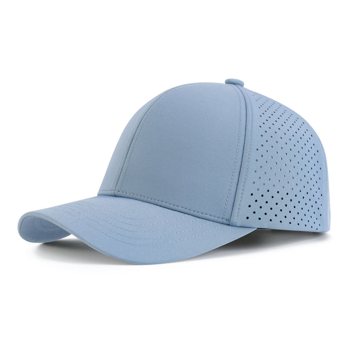 VOBOOM Șapcă de baseball pentru bărbați, cu uscare rapidă, din plasă tăiată cu laser, cu bor curbat, tip snapback, pentru alergare în aer liber și călătorii, negru
