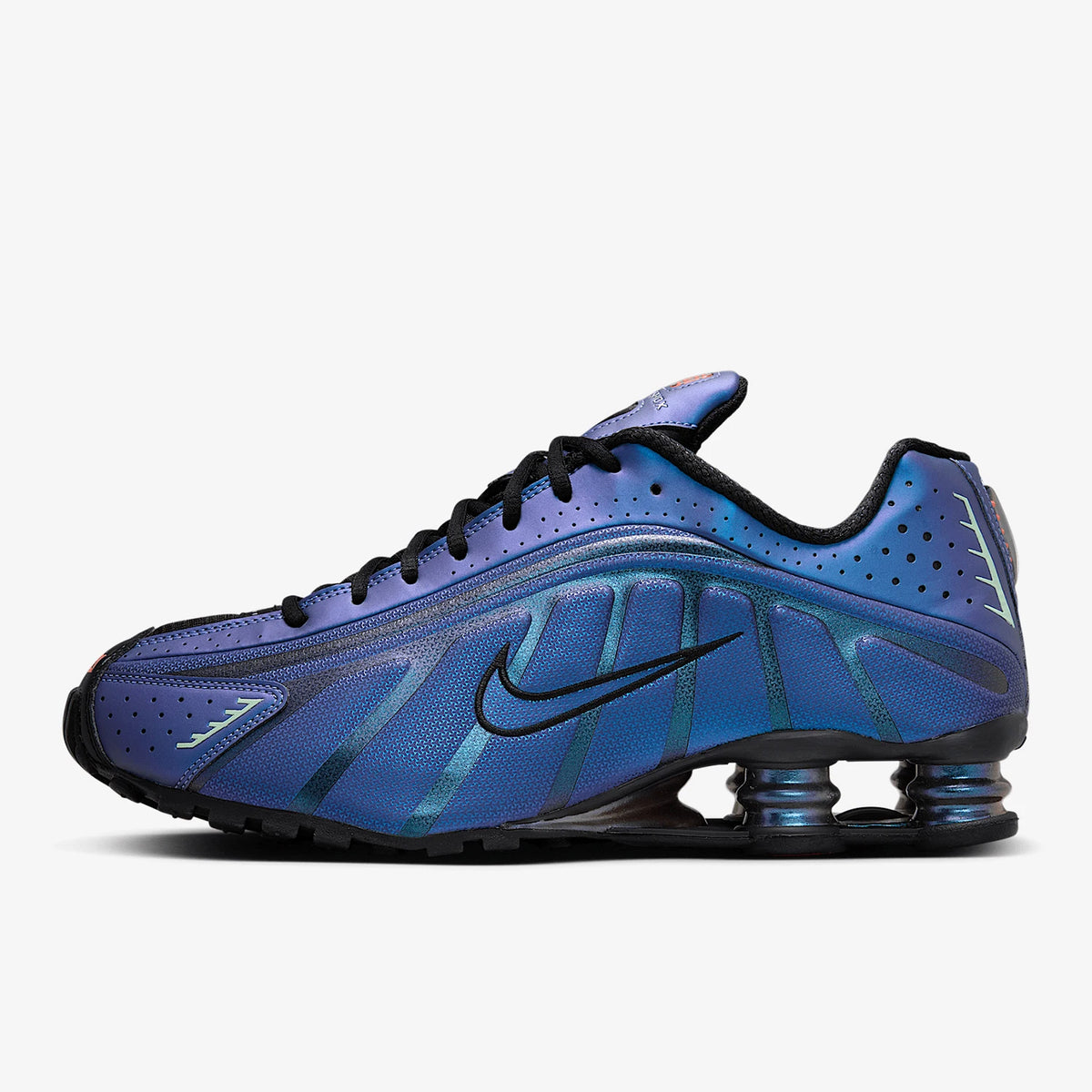 Nike Shox R4 da uomo, scarpe da corsa alla moda con ammortizzazione a cuscino d'aria, modello basso HQ3446-001
