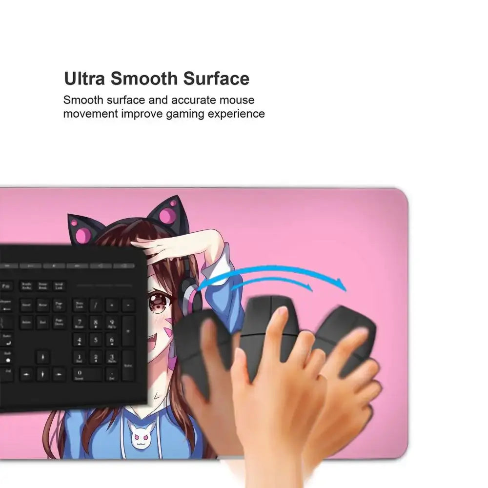 Duża podkładka pod mysz Anime Gaming Girl Overwatch 900x400, gumowa, miękka mata na biurko do laptopa i biura, pod klawiaturę komputerową, nadruk HD, XXL