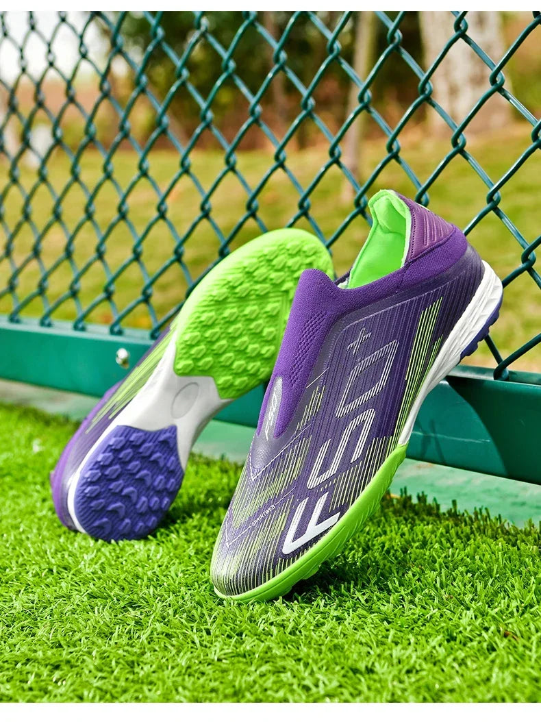 Nouvelles chaussures de football pour hommes, chaussures de match, crampons pour terrain en gazon, baskets de haute qualité, chaussures de futsal pour intérieur, chaussures montantes antidérapantes pour extérieur, meilleu