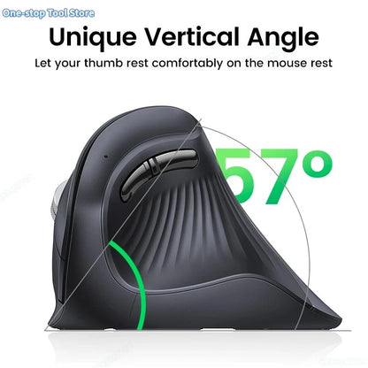 Mouse Wireless Bluetooth 5.0 2.4G Ergonomic 4000DPI 6 Mute Buttons for MacBook Tablet Laptops Computer PC Mice