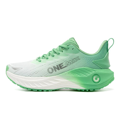 O-Resilio løbesko til mænd med støddæmpning og stabilitet, lette udendørs sports- og fritidssneakers i mesh med snørebånd til fitness og jogging