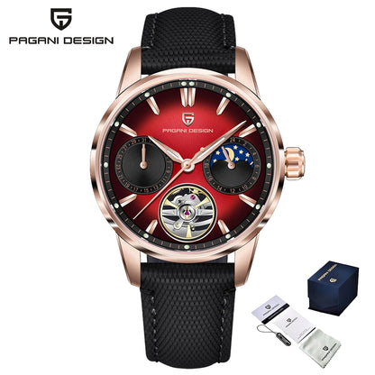 Pagani Design men’s watch, new model, luxury automatic mechanical watch, 41 mm, stainless steel, water-resistant to 10 bar, ‘racer’ style