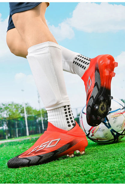 Chaussures de football pour hommes, neuves, pour terrain gazonné, professionnelles, originales, résistantes, décontractées, chaussures de football de qualité supérieure, ultralégères