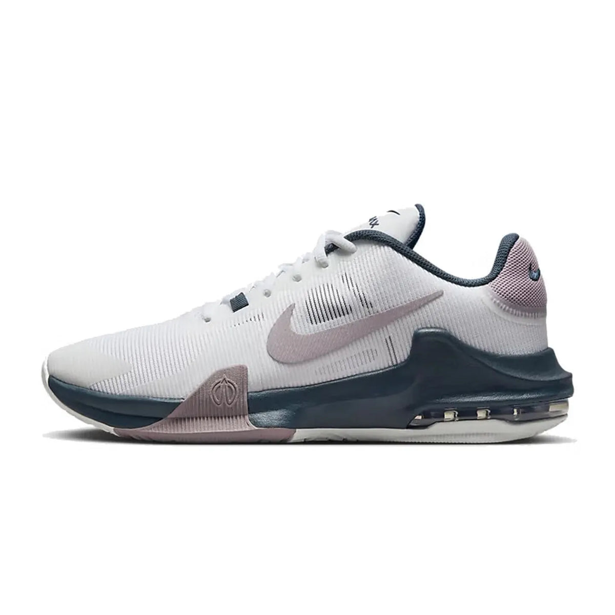 „Nike Air Max Impact 4“ žemi krepšinio bateliai: kasdieniai, universalūs, neslystantys, patvarūs, su amortizacija DM1124-402
