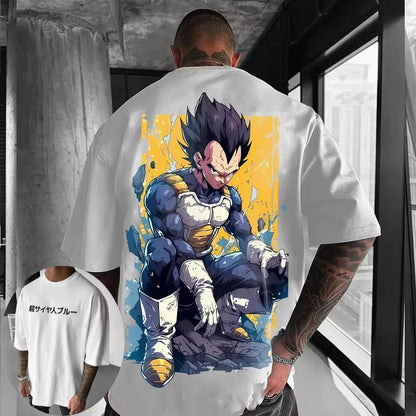 Dragon Ball 2026 New Summer Retro High-Quality Cotton T-Shirt Beast Gohan Comic Panel Print Oversized Unisex Kids