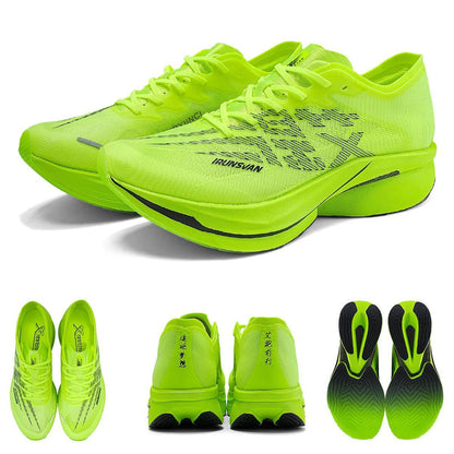 IRUNSVAN Zapatillas deportivas con placa de carbono para maratón, zapatillas profesionales de running, amortiguadoras, transpirables, para jogging, unisex 095