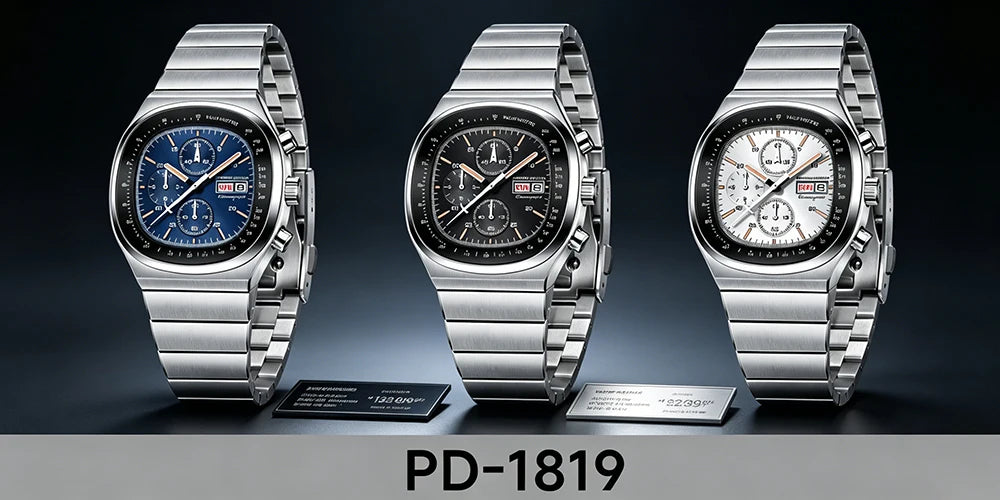 PAGANI DESIGN Új PD1819 férfi kvarc karóra, 40 mm, zafírüveg, rozsdamentes acél, vízálló, világító C3 kronográf reloj hombre