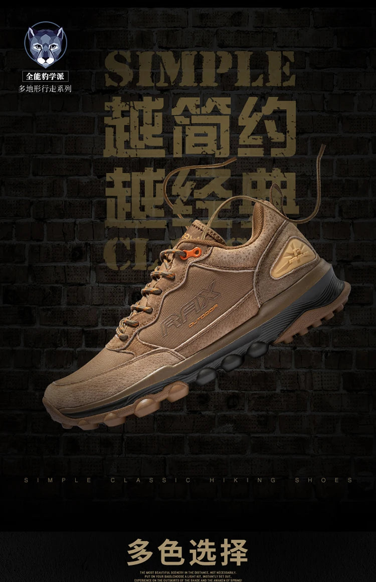 RAX Outdoor Breathable Hiking Shoes for Men Lightweight Walking Trekking Wading Shoes Sport Sneakers Men Outdoor Sneakers Male