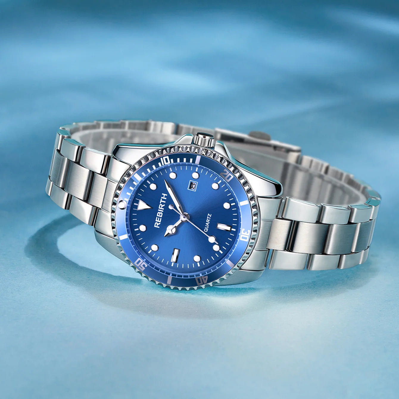 Women's Stainless Steel Strap Elegant Business Classic Date Quartz Watch