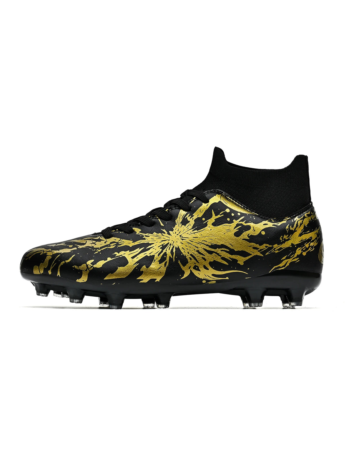 Chaussures de football AG FG, tissu PU haute densité, crampons TPU solides, structure robuste pour les compétitions amateur sur herbe naturelle